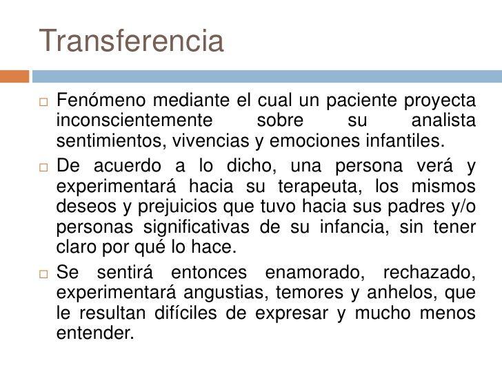 Transferencia emocional en la relación de cuidado