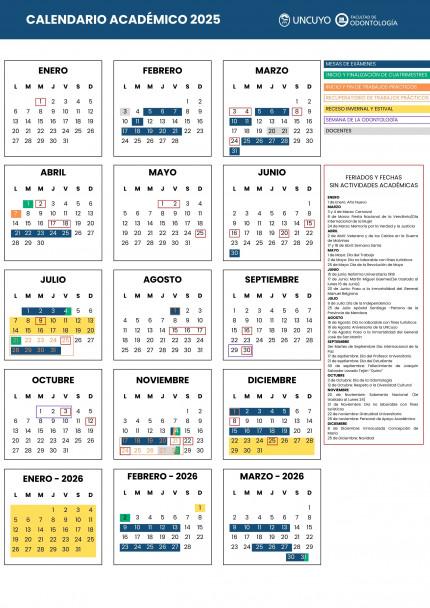 Aspectos clave del calendario consensuado en el ámbito institucional