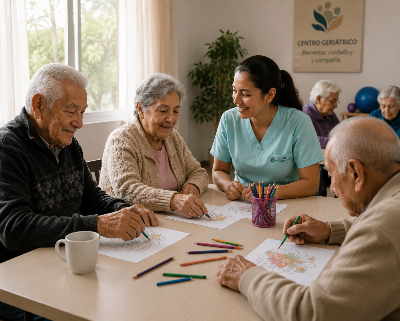 Adulto mayor que vivía solo integrándose a la vida en comunidad en el hogar geriátrico Sonríe a la Vida Medellín