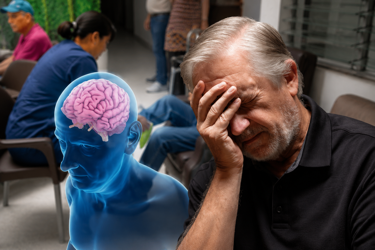 Cuidadora acompañando a adulto mayor con demencia en actividad de estimulación cognitiva en hogar geriátrico Medellín