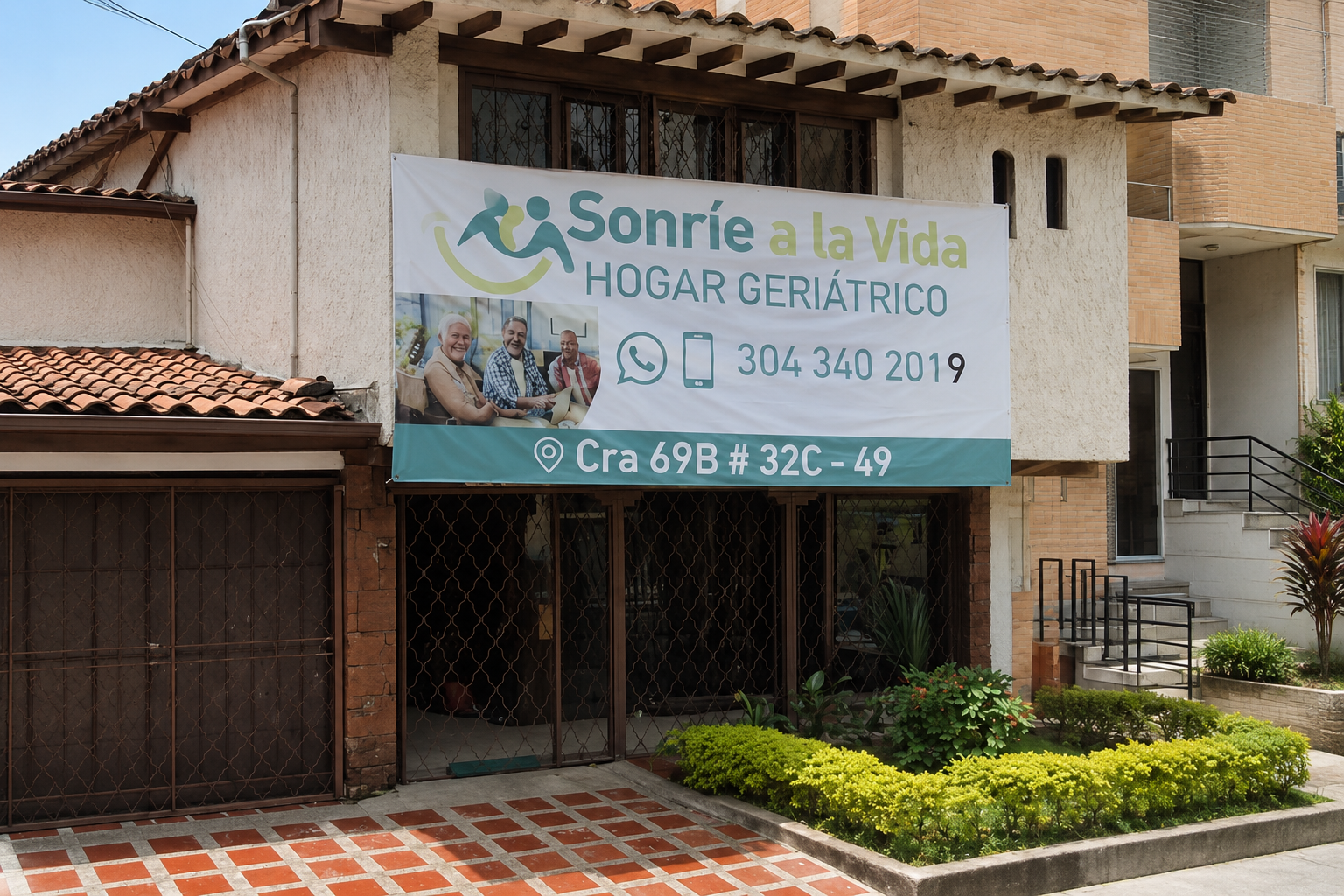 Sede Laureles del hogar geriátrico Sonríe a la Vida en Medellín